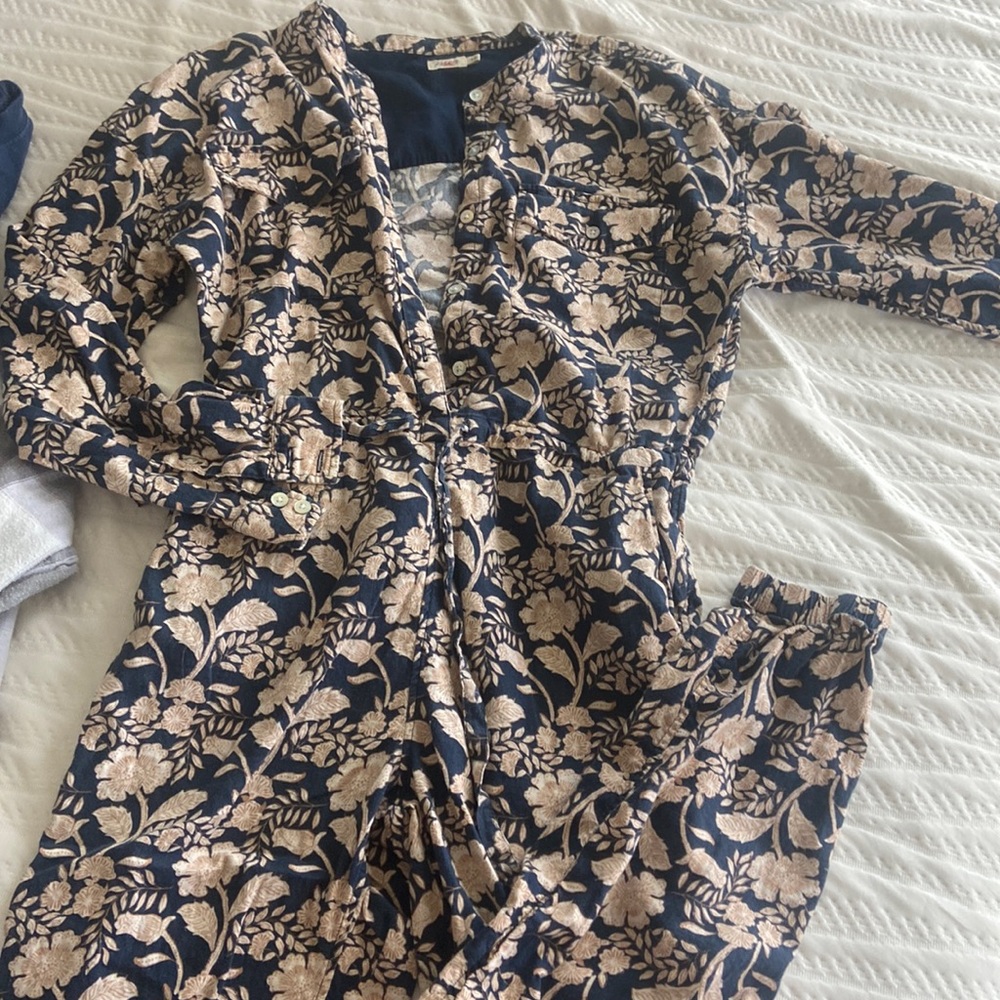 Faherty print jumpsuit